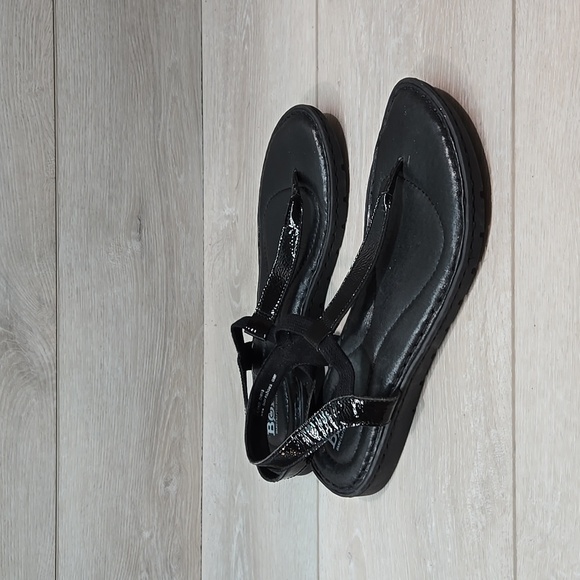 Born Women Leather Ankle Thong Sandals Slide shoes sz 8M - Picture 1 of 10